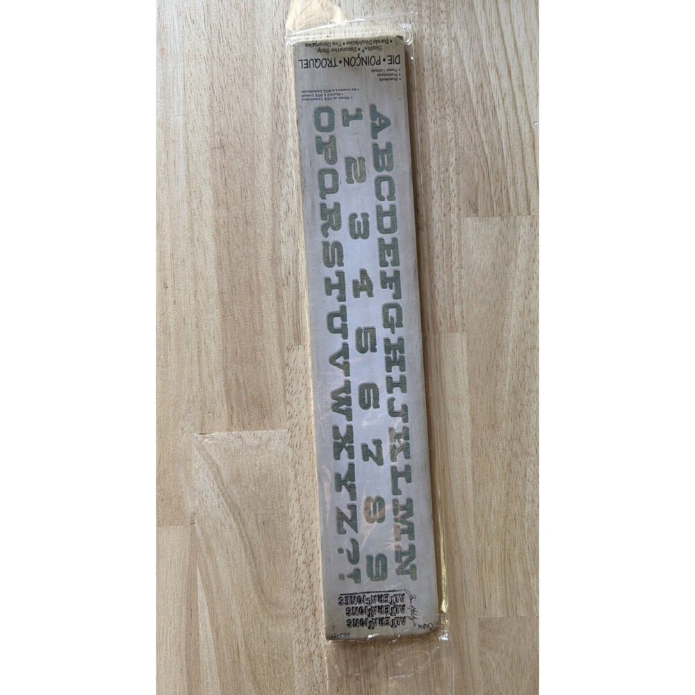 Tim Holtz Alterations Boardwalk Alphabet Sizzlits Die Sizzix Strip 659427